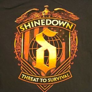 Shinedown Tour T Shirt 2016 Threat To Survive